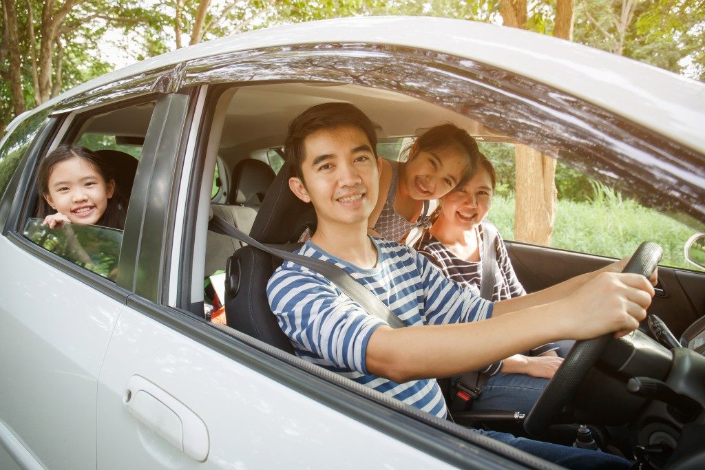 family on a road trip