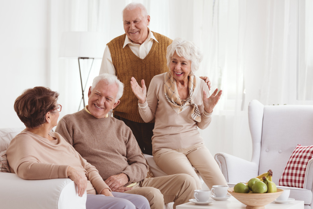 Group of elderly people