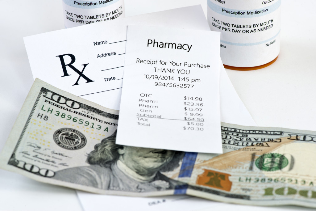 Pharmacy receipt for Prescription drugs