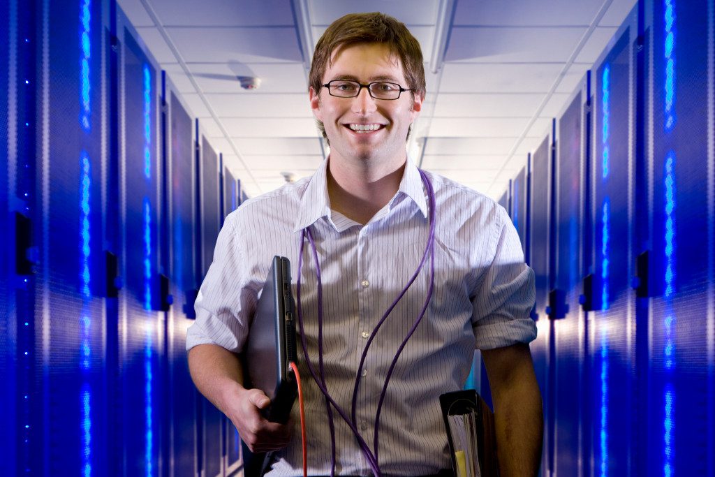 An IT support personnel ready to serve