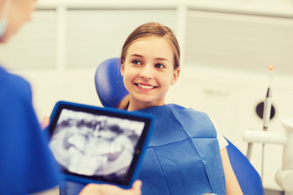 dental patient with digital oral photo