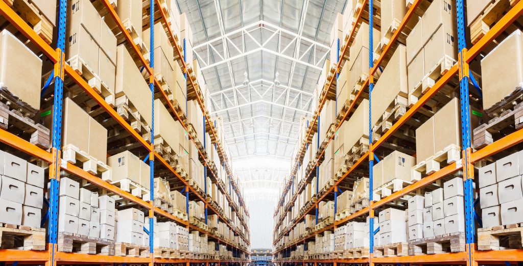 Huge warehouse for storage